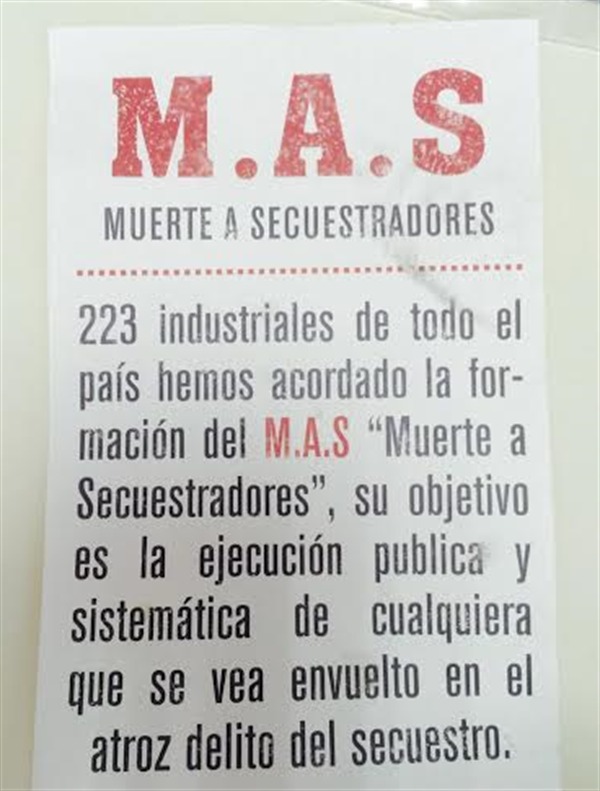muerte a secuestradores (MAS) muerte a secuestradores (MAS)